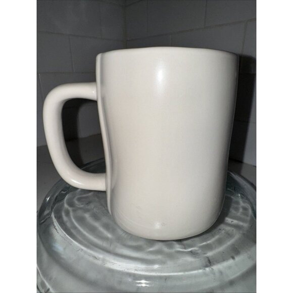 Rae Dunn by Magenta Fall Mug “APPLE CIDER” Burgundy Interior - Picture 4 of 9